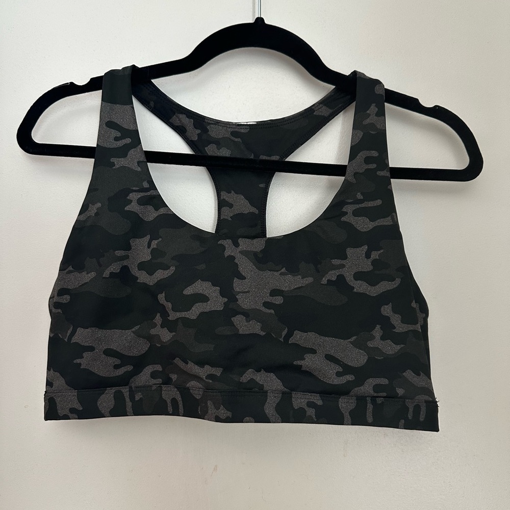 Fabletics Boost Medium Impact Sports Bra in Medium Camo